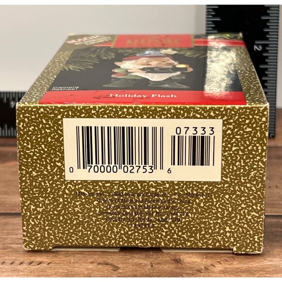 1990 HALLMARK KEEPSAKE ORNAMENT QLX733-3 HOLIDAY FLASH GNOME CAMERA MAGIC - Picture 4 of 8